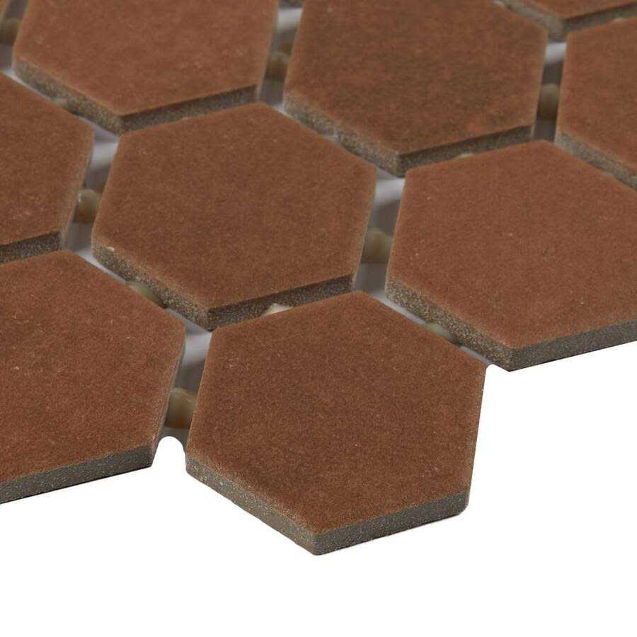 Marazzi Moroccan Concrete 10 in. x 11 in. Glazed Ceramic Hexagon Mosaic Tile - Cheap Fitting