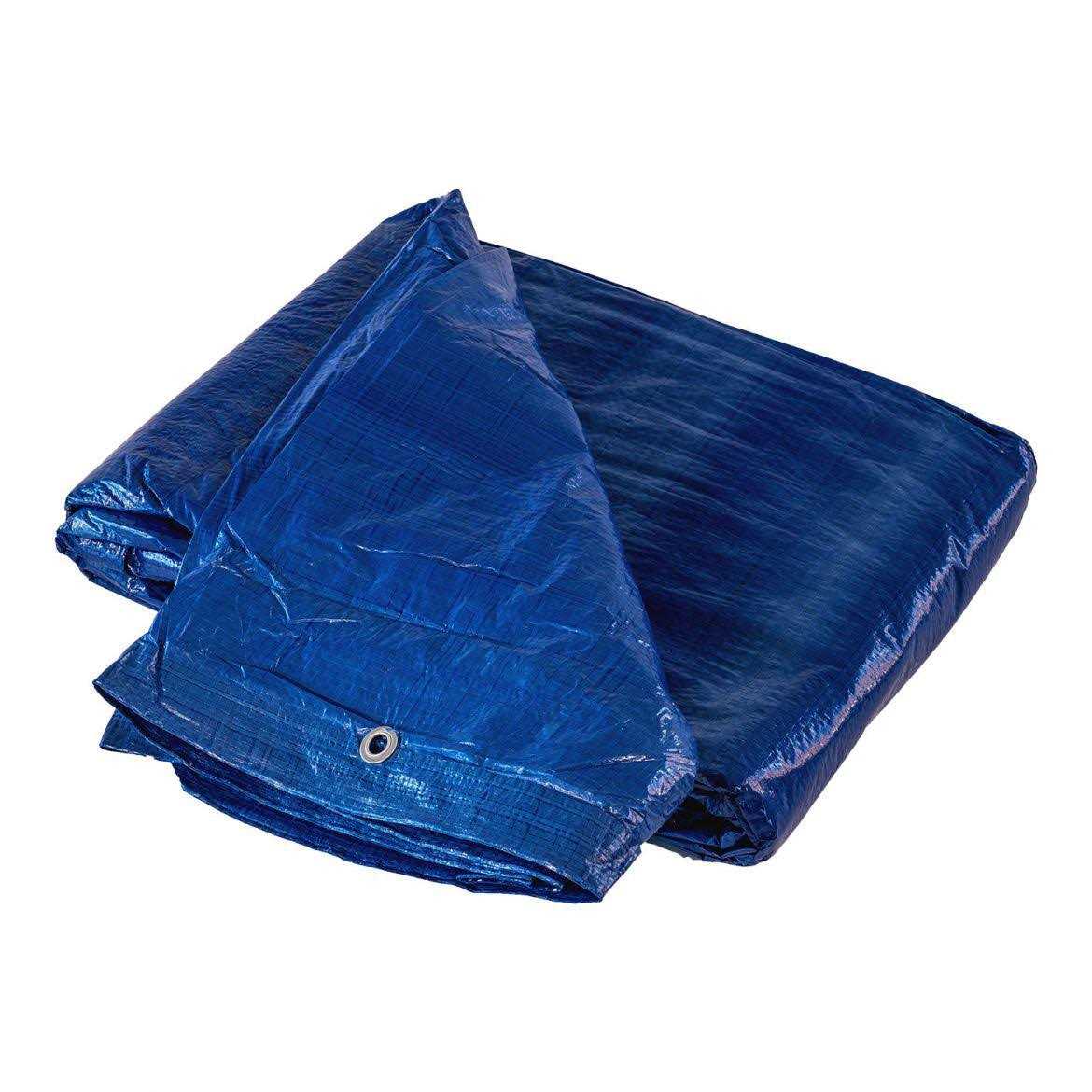 10′ x 12′ | Blue Poly Tarp - Cheap Fitting