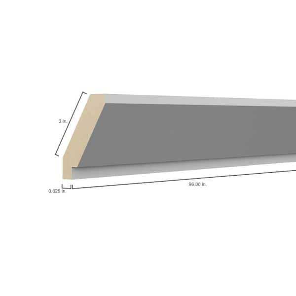 Hampton Bay Designer Series 3x96x0.625 in. Transitional Crown Molding - Cheap Fitting