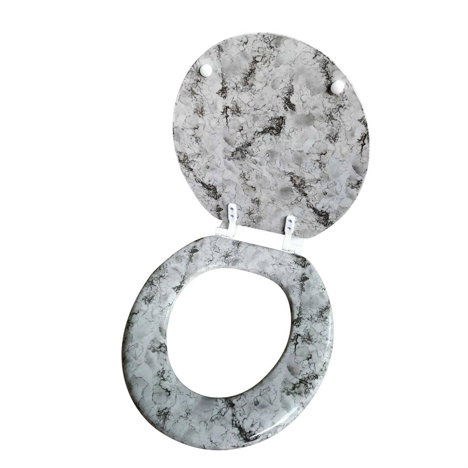 Dream Bath Heavy Duty Round Toilet Seat with Non-Slip Seat and Quick-Attach Easy Install Hardware - Cheap Fitting