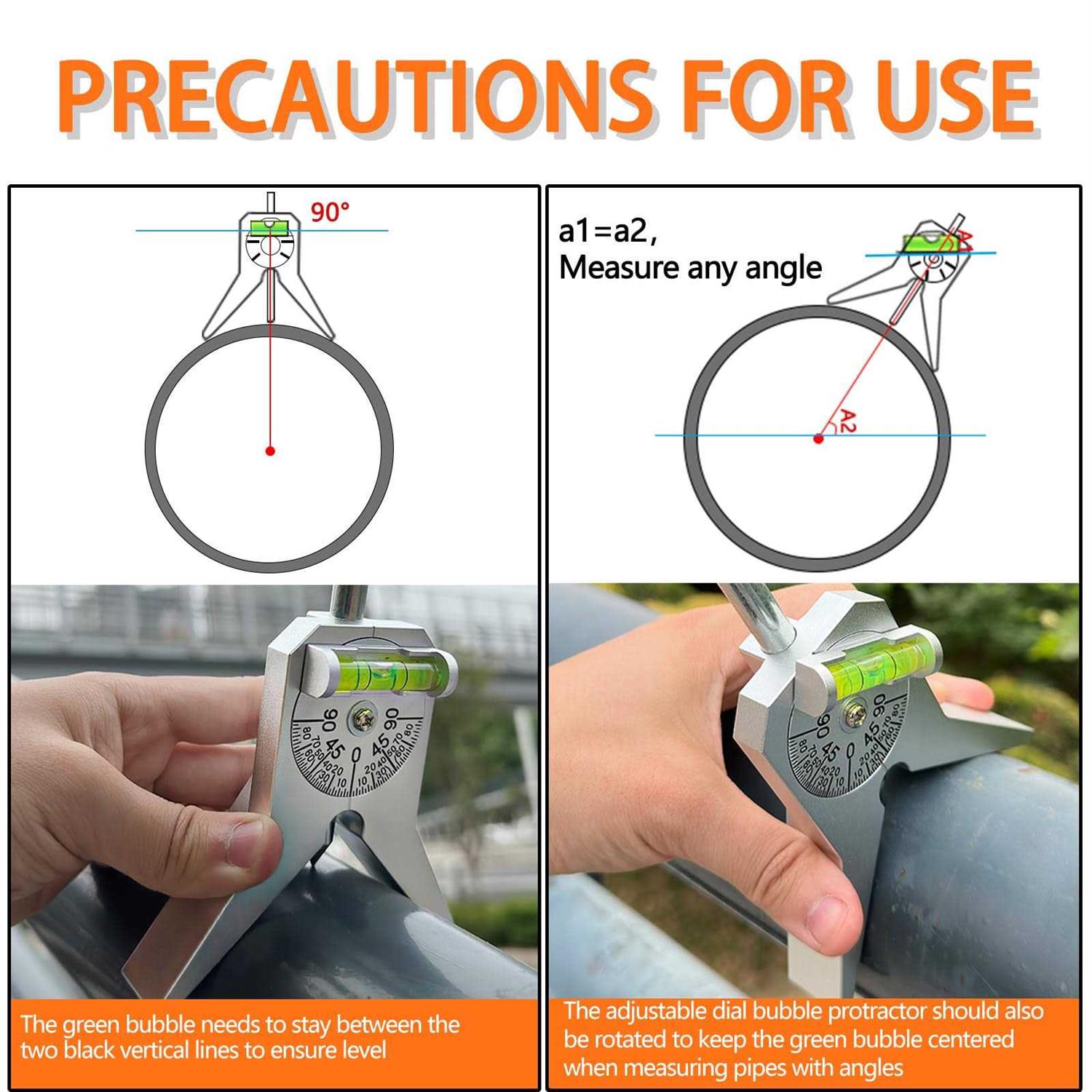 Upgraded Pipe Center Finder Measure Pipe Diameter Pipefitter Tools With Centering Head - Cheap Fitting