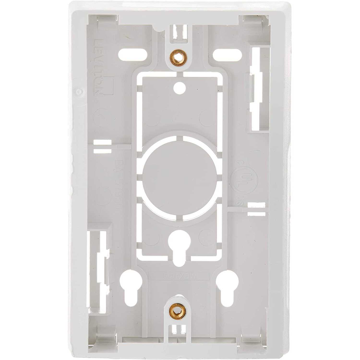 Leviton 42777-1WB Surface Mount Backbox - Cheap Fitting