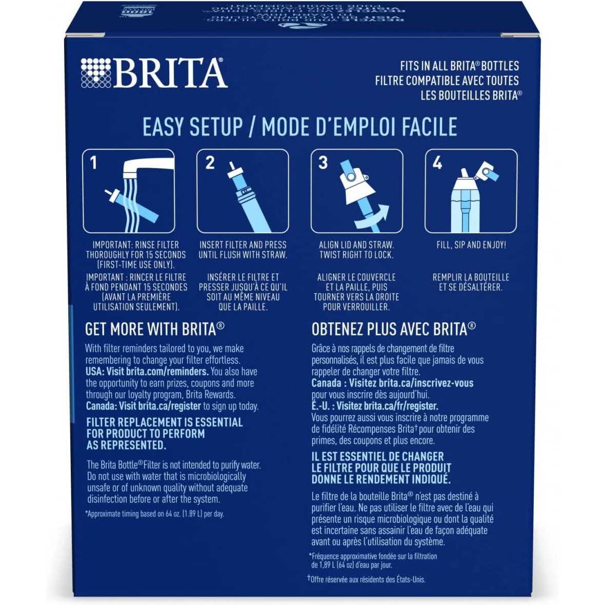 Brita Water Bottle Filter Premium Water Bottle Replacement Filters - Cheap Fitting