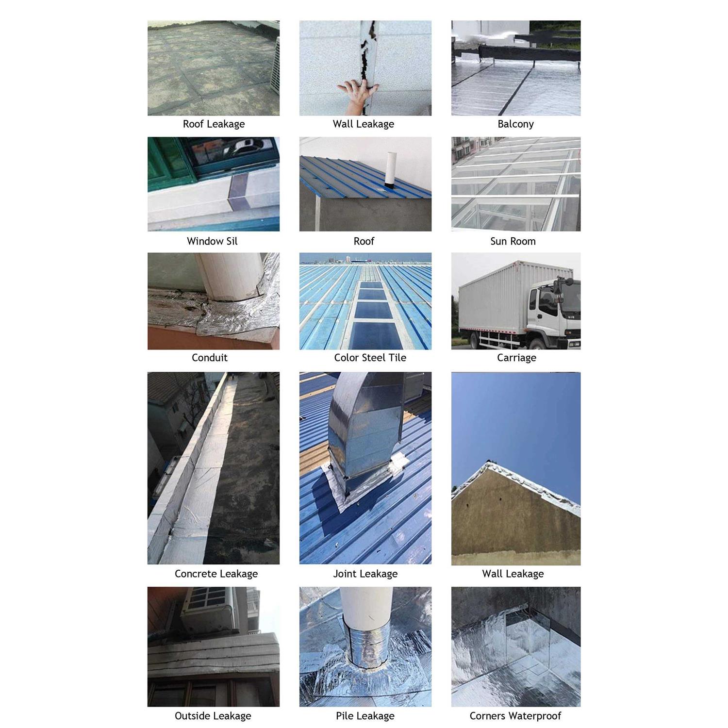 ROSEROSA Professional Waterproof Butyl Rubber Tape Suitable for Roof Leak Surface Crack Window Sill - Cheap Fitting