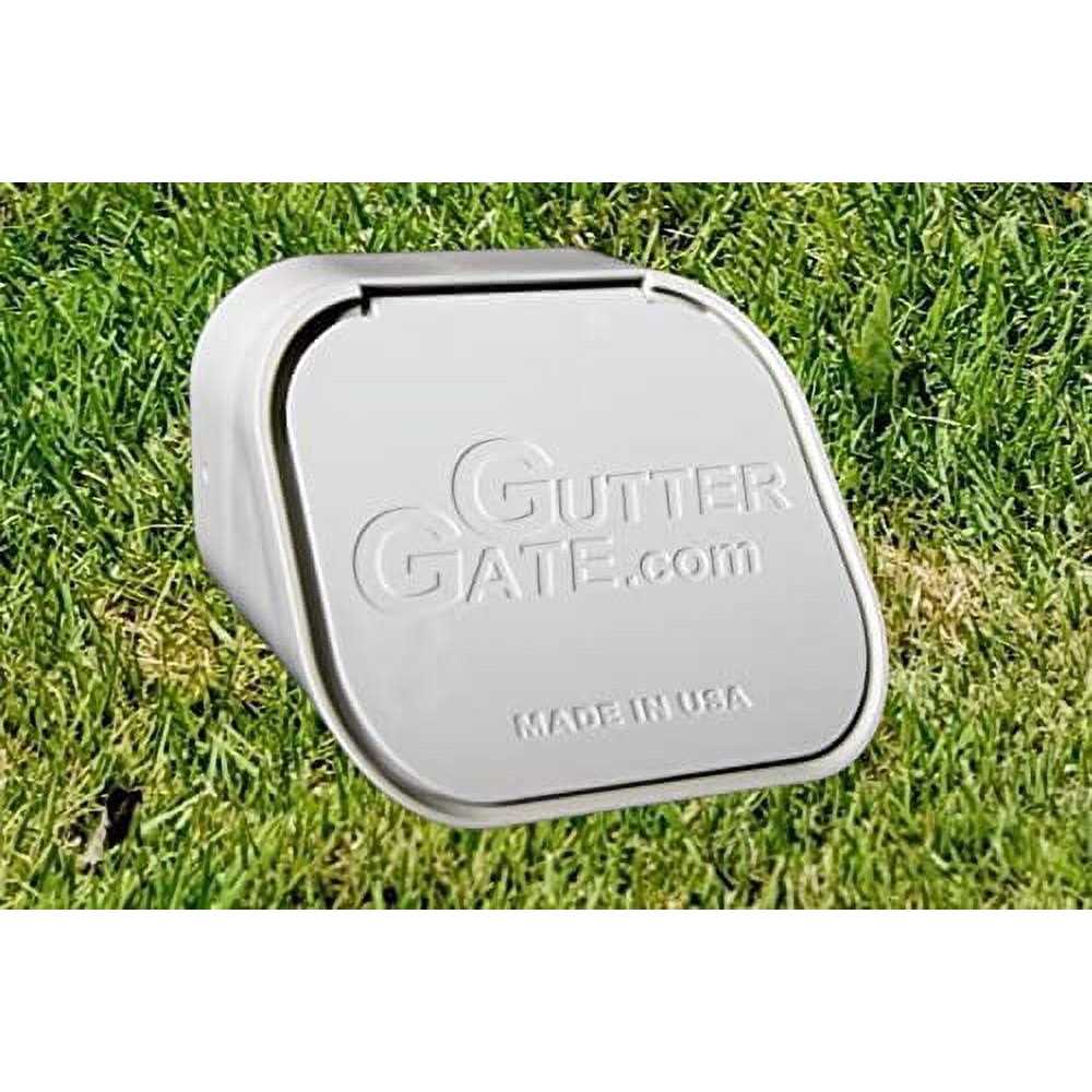 GutterGate GG2X3A-White 2 x 2 x 3 in. Plastic Rectangular Downspout Adapter - Cheap Fitting