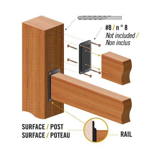 Nuvo Iron RH24B Rail Hanger and Connector Plate Steel Black - Cheap Fitting