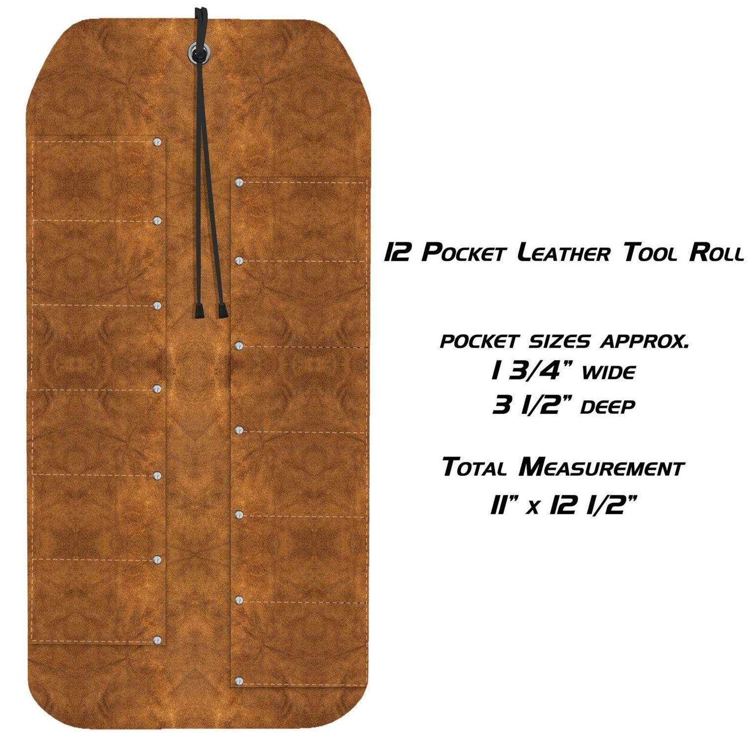 UJ Ramelson Tool Roll Holder, Durable Rollable Roll-up Hanging Pocket Pouch for Chisels, Hammers, Gouges, and More - Cheap Fitting