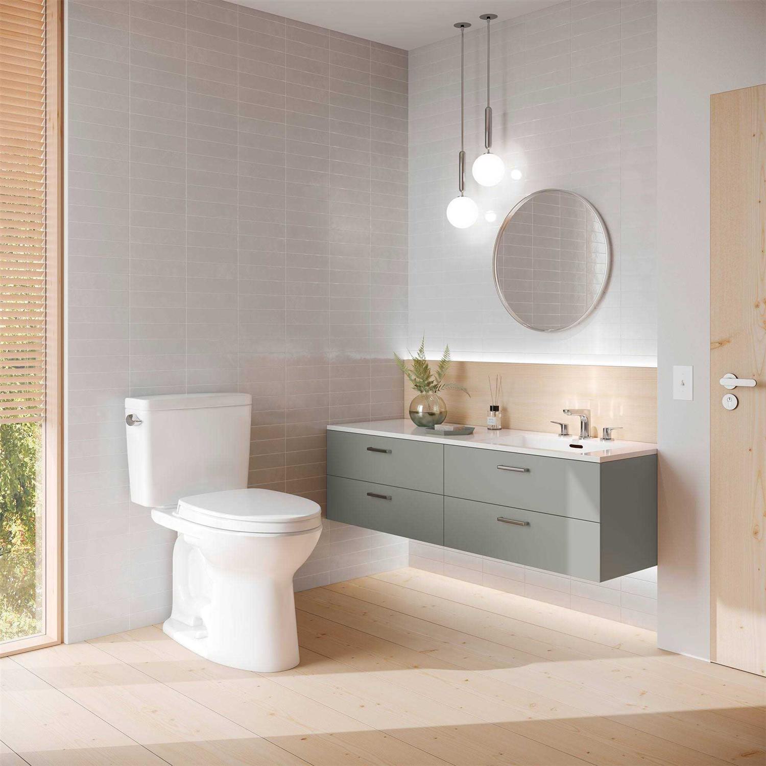 Drake 1.6 GPF Elongated Two-Piece Toilet with Tornado Flush Toto CST776CSG#01 - Cheap Fitting