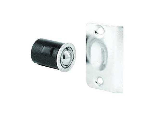 Prime Line Satin Nickel Drive-In Ball Catch with Strike - Cheap Fitting