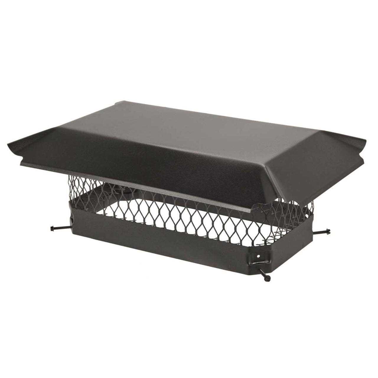 Hy-C CBO918 Single-Flue Black Galvanized-Steel Bolt-On Chimney Cap - Cheap Fitting