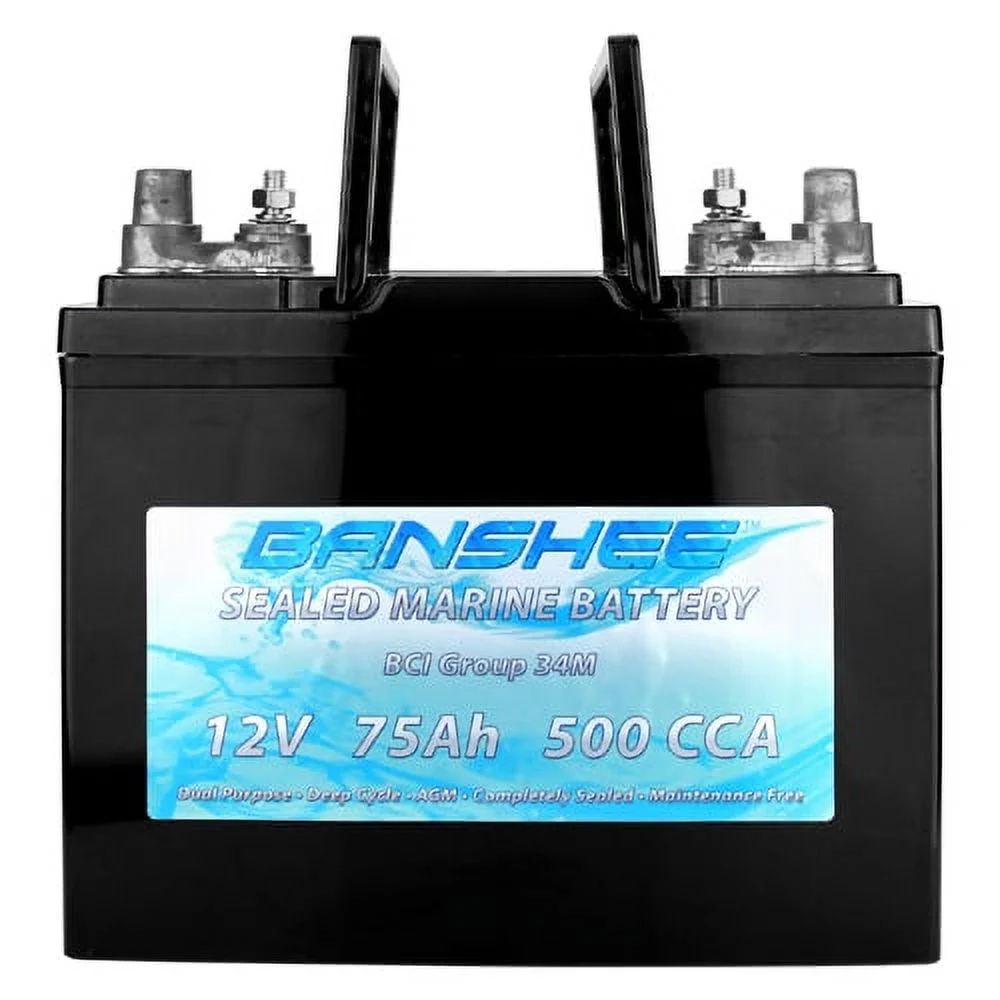 Banshee 34M-AGM-Banshee-04 BCI Group 34M Dual Purpose Deep Cycle Sealed AGM Marine & RV Battery - Cheap Fitting