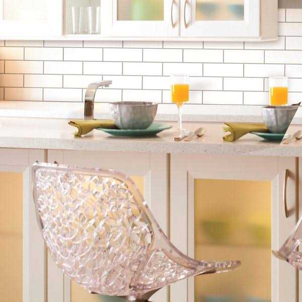 RoomMates White Subway Sticktiles - Cheap Fitting