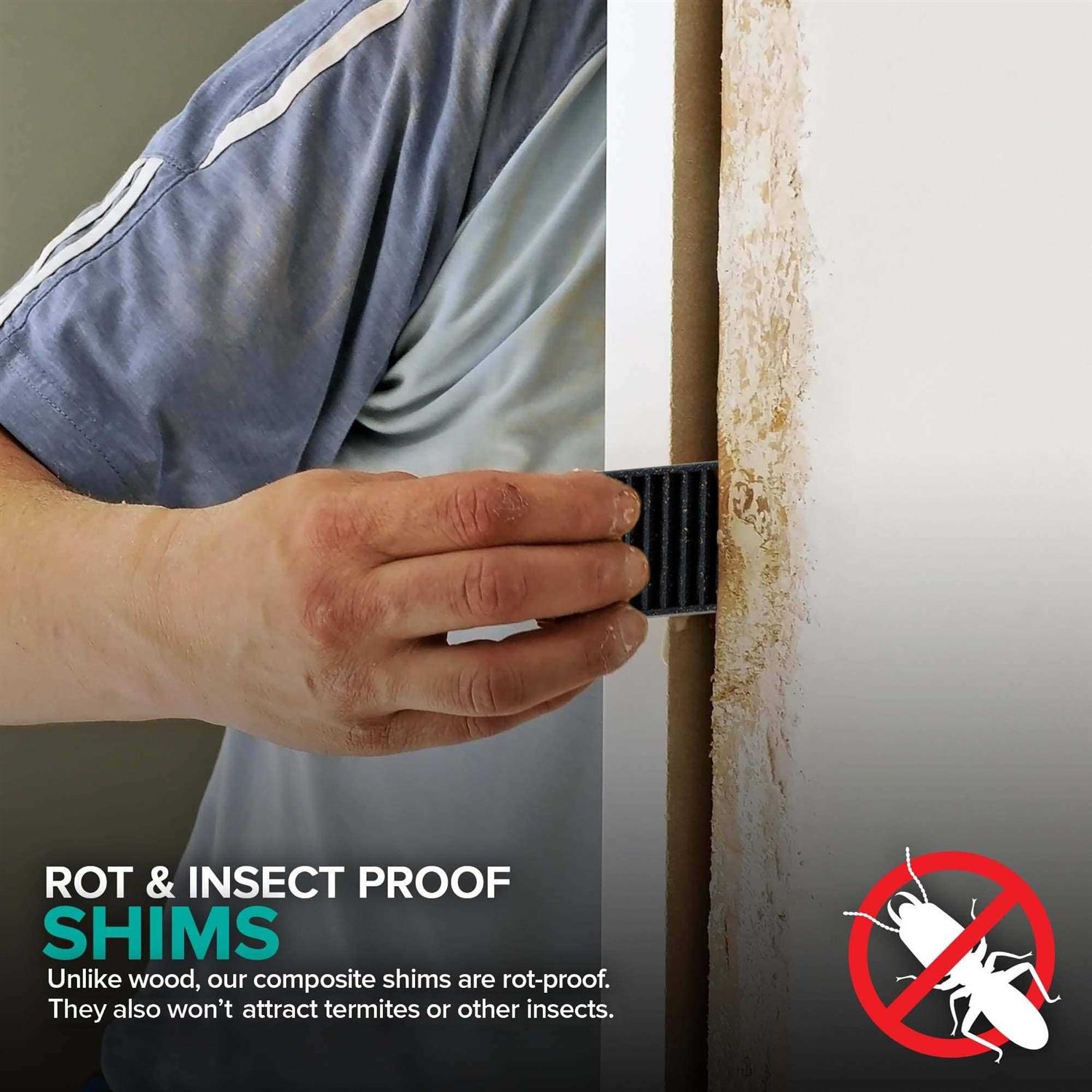 Composite Shims 12 Pack Hard Composite Shims for Home Improvement - Cheap Fitting