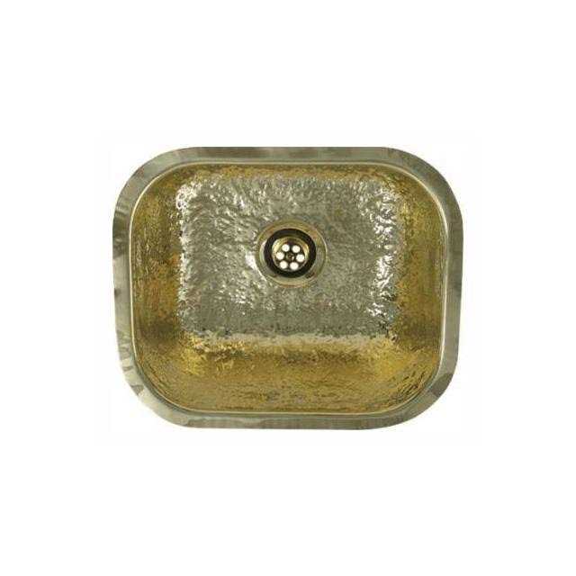 Whitehaus WH690BBB Rectangular Undermount Entertainment/Prep Sink with a Hammered Texture - Cheap Fitting
