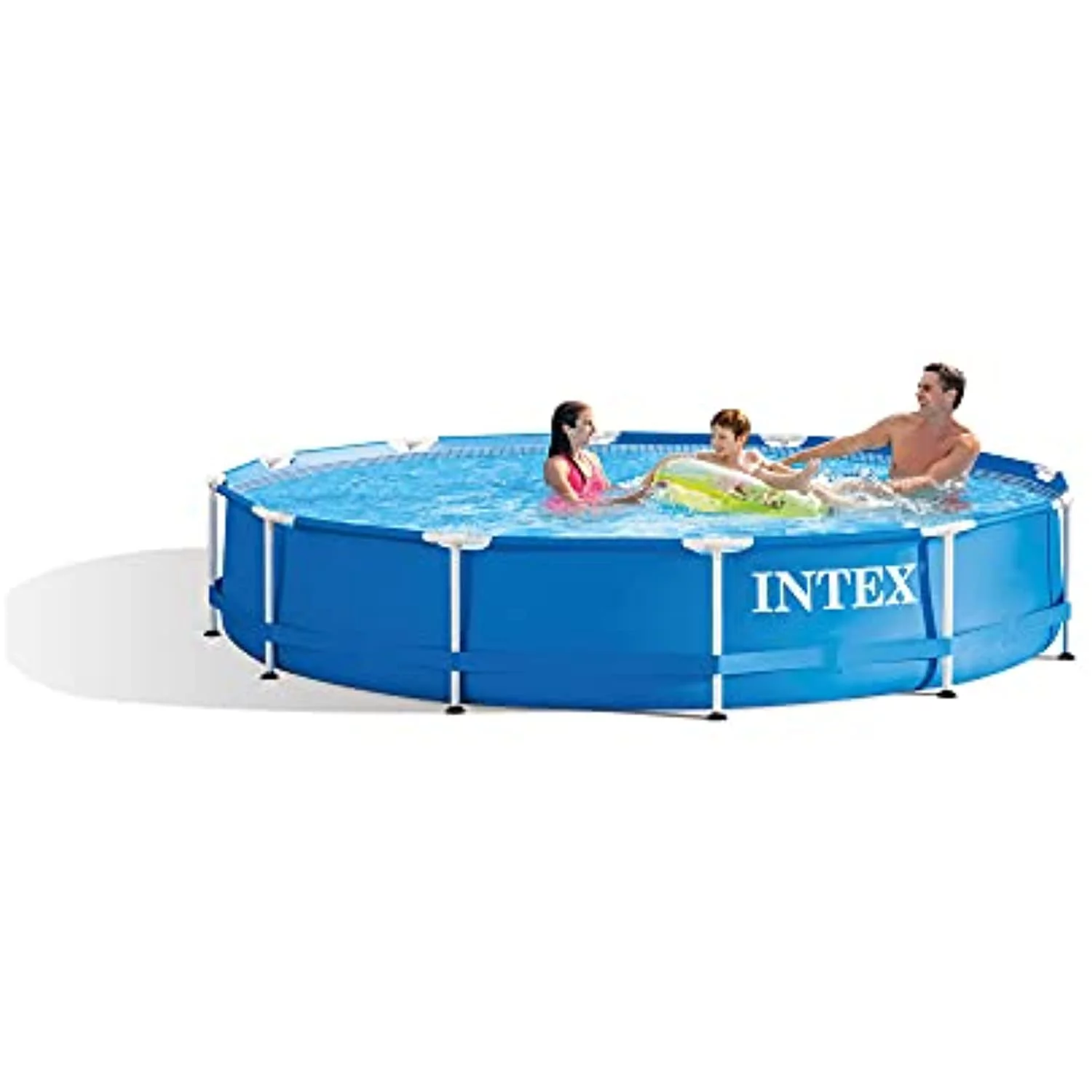Intex 12 Ft x 30 Inches Metal Frame Set Above Ground Swimming Pool with Filter & Cover - Cheap Fitting