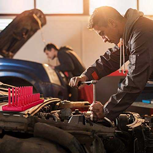 Aiuitio 6PCS Socket Organizer Tray Set, Red SAE & Black Metric Socket Storage Trays, 1/4-Inch, 3/8-Inch & 1/2-Inch Drive Deep and Shadow Socket - Cheap Fitting