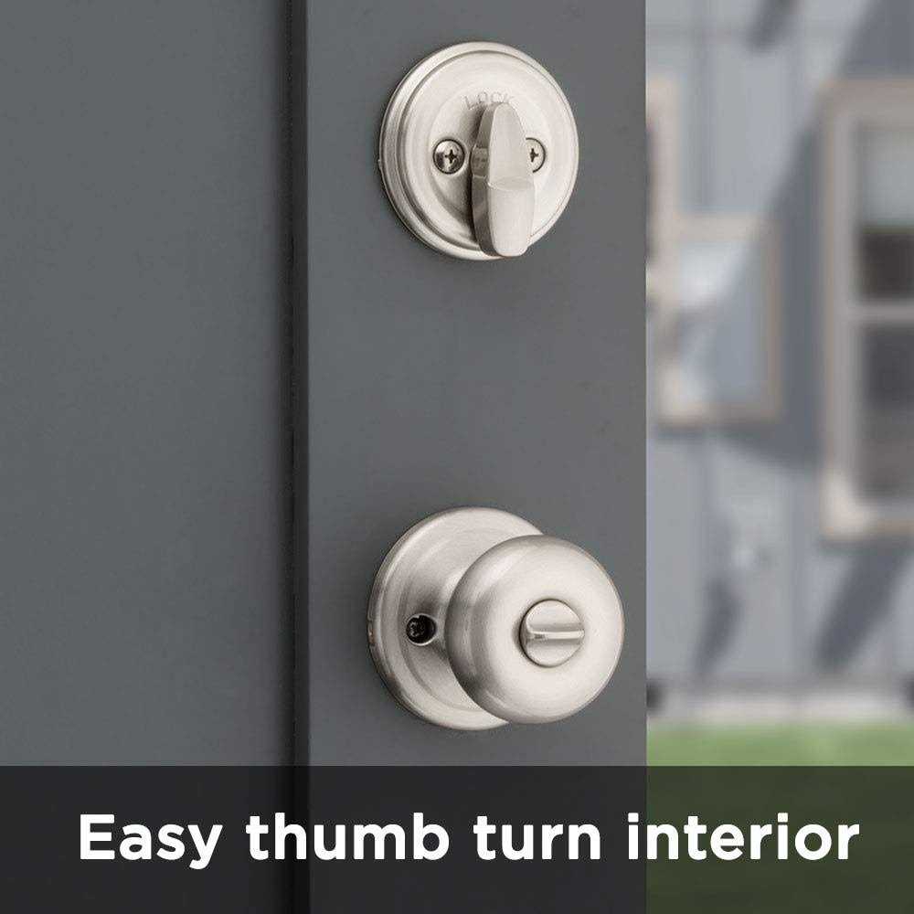 Kwikset Juno Entry Knob Deadbolt - Cheap Fitting