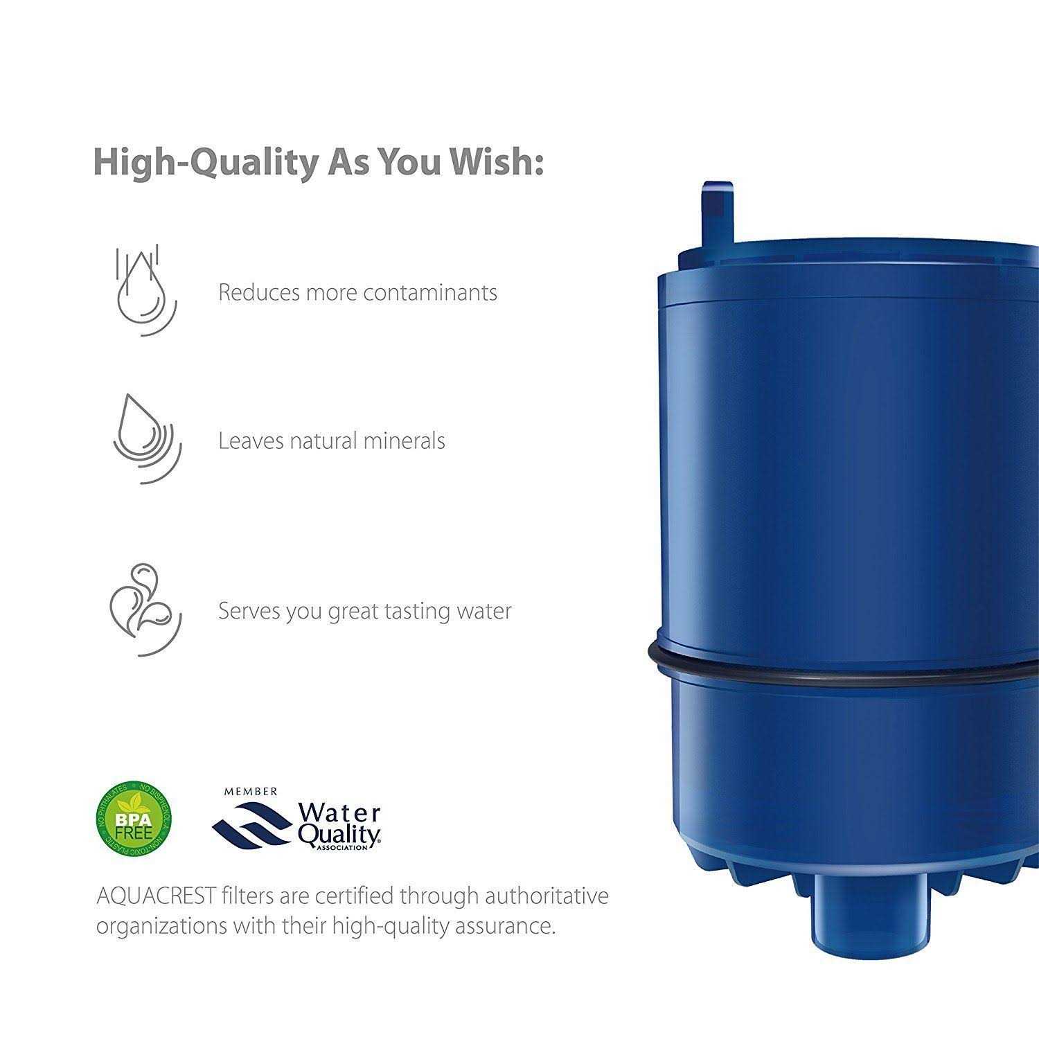 Aqua Crest 6 Pack Aquacrest Faucet Water Filter Replacement for Pur Rf-9999 - Cheap Fitting