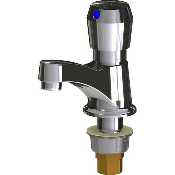 Metering Faucet Chicago Faucets 333-665PSHABCP Chrome - Cheap Fitting
