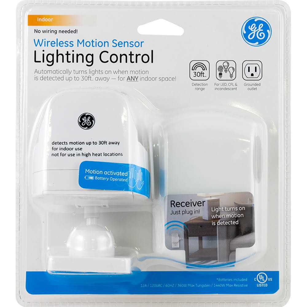 GE Wireless Motion Sensor Light Control with Grounded Receiver - Cheap Fitting