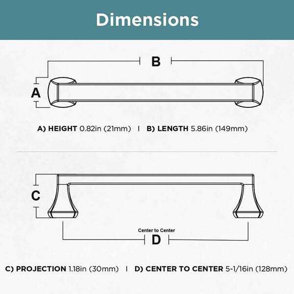 Liberty Mandara Center-to-Center Drawer Pull - Cheap Fitting