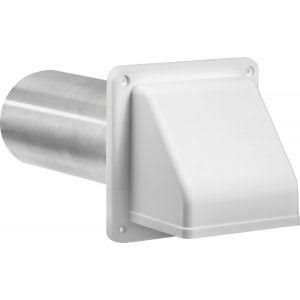 Lambro 224W 4-In. White Plastic Preferred Hood Vent - Cheap Fitting