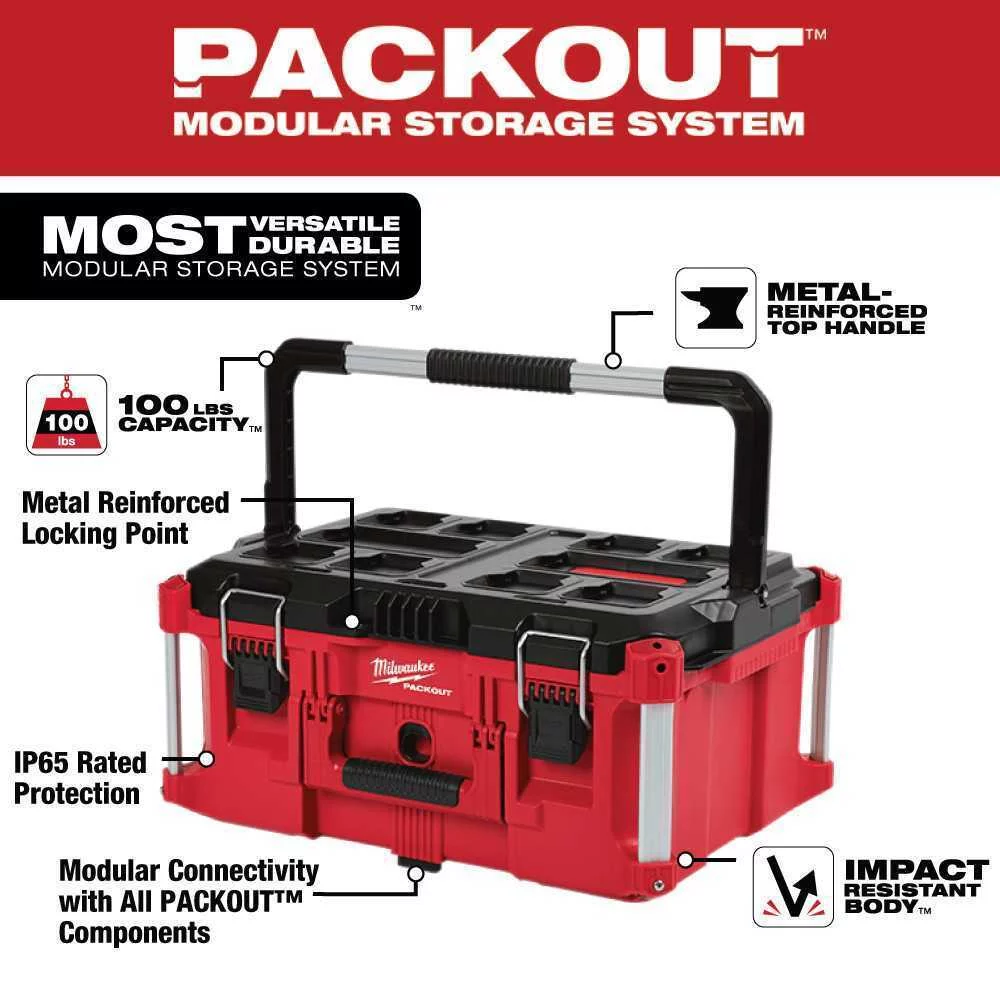 Milwaukee 48-22-8425 PACKOUT 22 in. Large Tool Box - Cheap Fitting