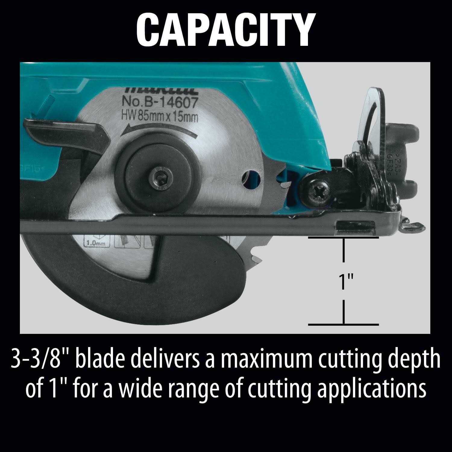 Makita 12 Volt Max CXT Lithium-Ion 3-3/8 in. Cordless Circular Saw Kit - Cheap Fitting