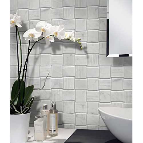 1.6 x 1.9 Marble Basketweave Mosaic Wall & Floor Tile Tile Club Color: Gray - Cheap Fitting