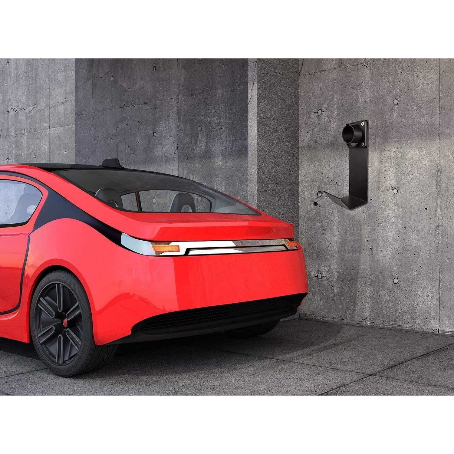 Lectron EV Charger Nozzle Holster Dock and J-Hook Combination for J1772 Connector Electric Vehicle Chargers - Cheap Fitting