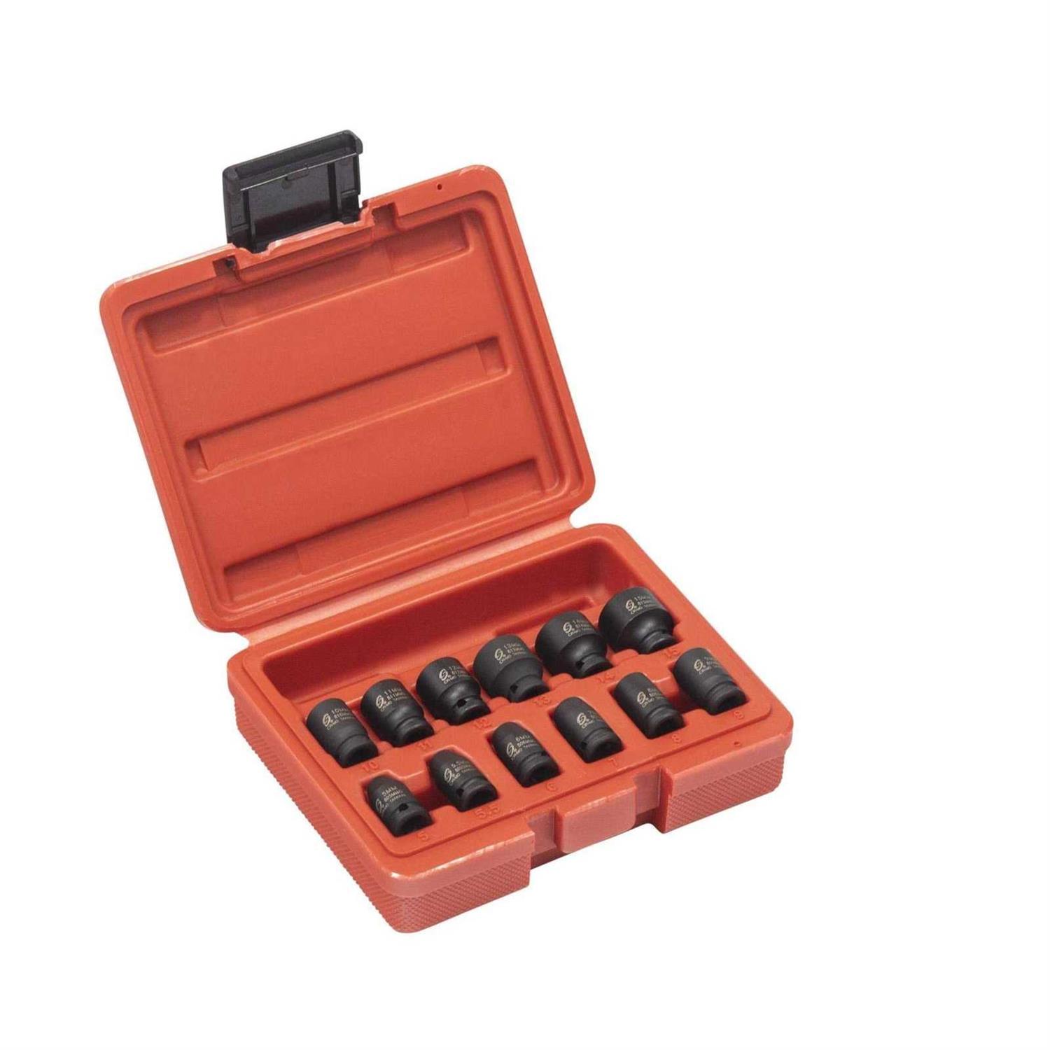 Sunex 1822 1/4 Drive 12 Piece Metric Magnetic Impact Socket Set - Cheap Fitting
