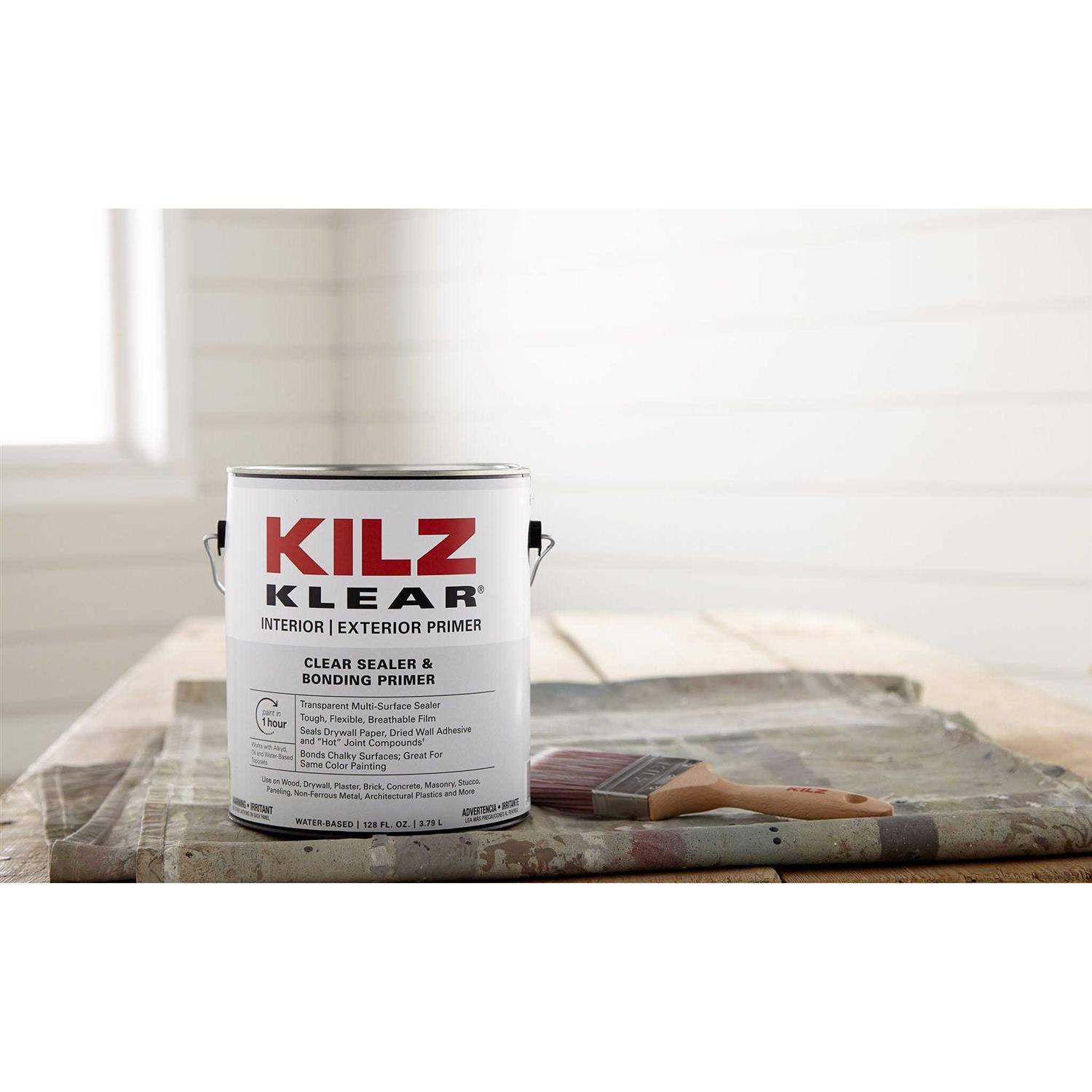 KILZ Klear 1 gal. Clear Interior/Exterior Multi-Surface Primer and Sealer - Cheap Fitting