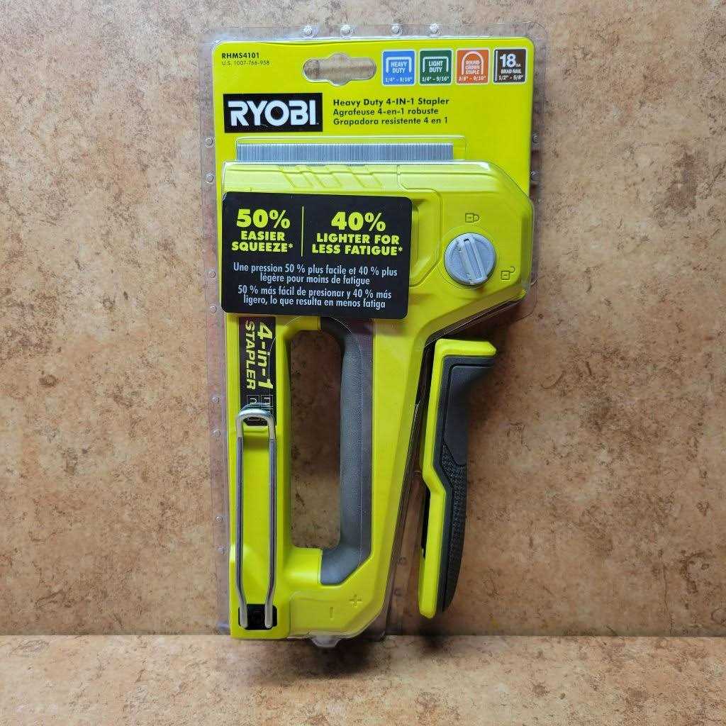 Ryobi Heavy Duty 4-in-1 Staple Gun - Cheap Fitting