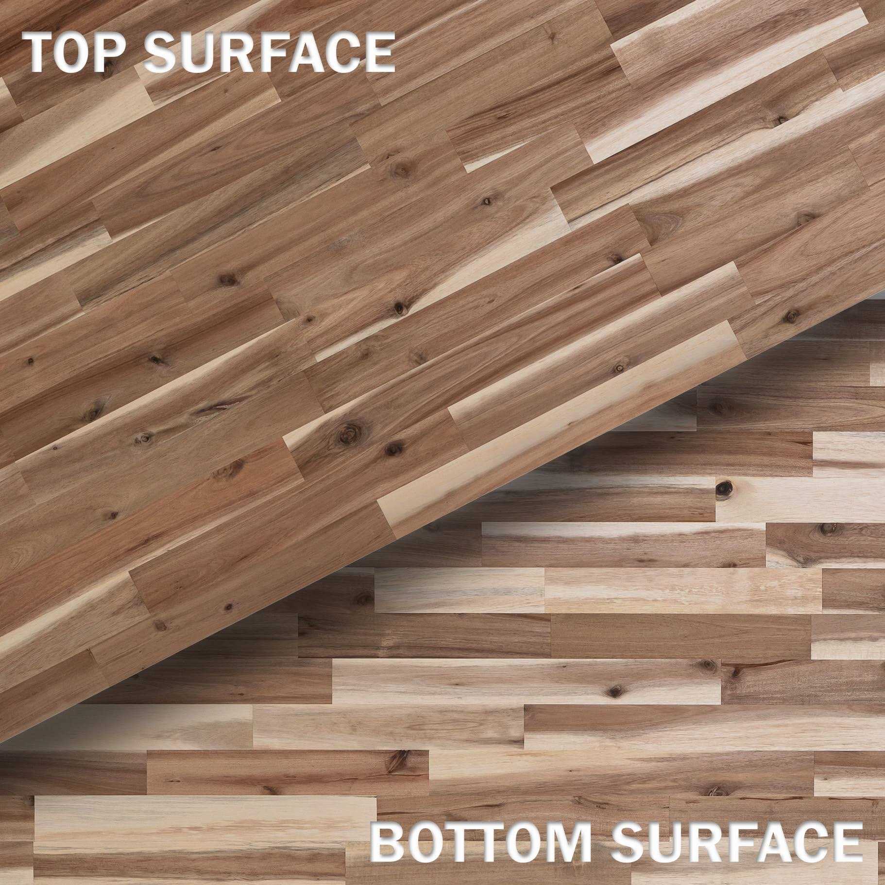 allen + roth 96-in x 25-in x 1.5-in Natural Straight Butcher Block Acacia Countertop ARF1525FJACA-96 - Cheap Fitting