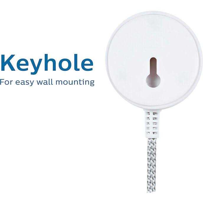 Philips Accessories Grounded Plug with Braided Cord, 6 Ft Long Power Cable, ON/Off Switch, for Tabletop or Wall Mount - Cheap Fitting