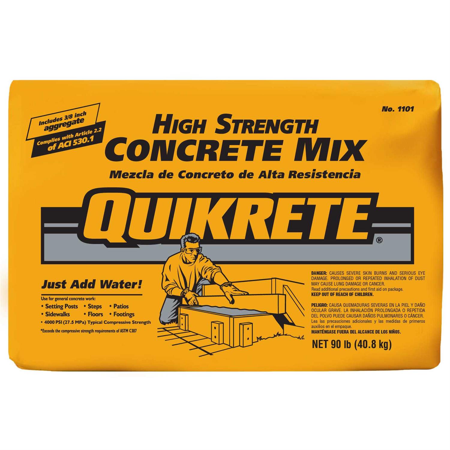 QUIKRETE 90-lb High Strength Concrete Mix 110190 - Cheap Fitting