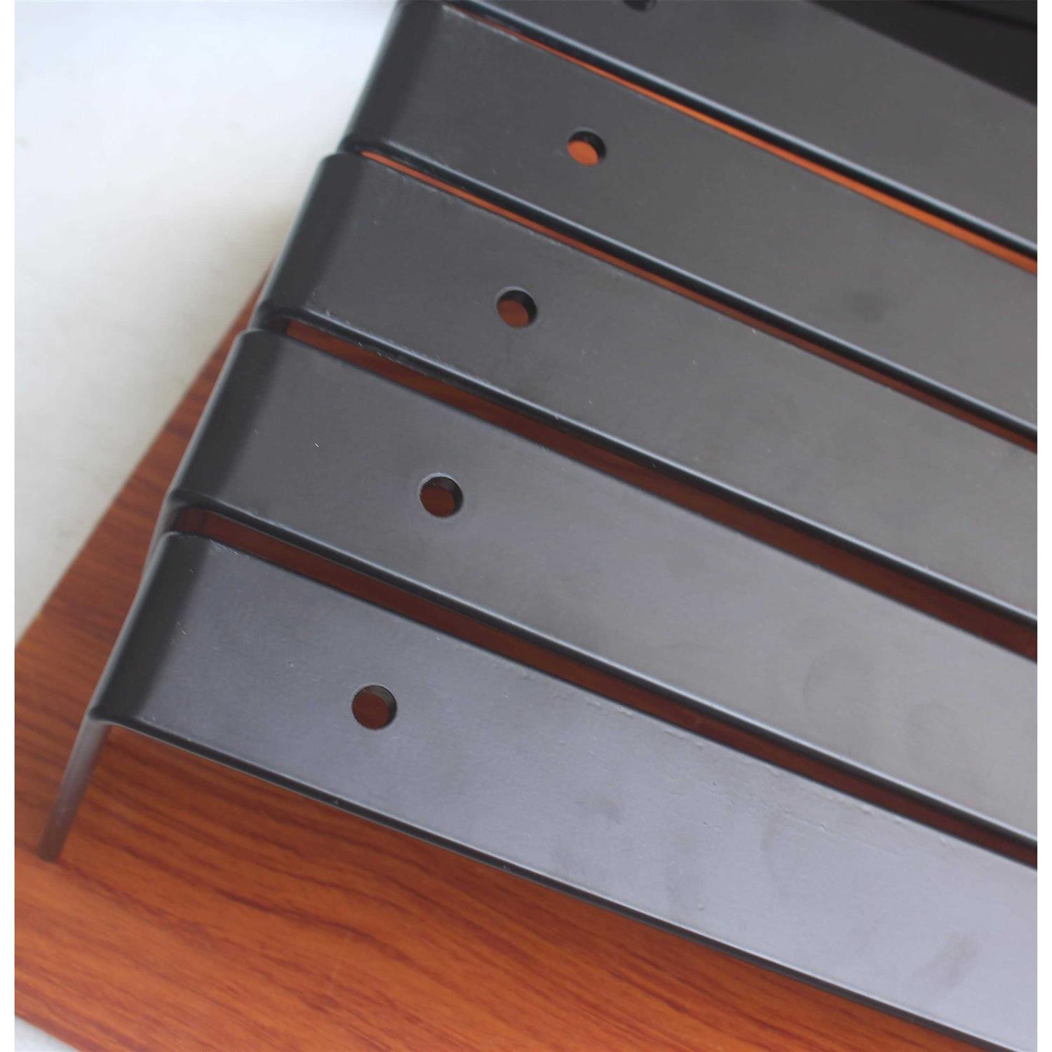 MHMYDZ 11.25L x 6H x 1.5W J Lip Shelf Bracket Rustic Industrial Farmhouse Iron Metal Wall Floating Shelf - Cheap Fitting