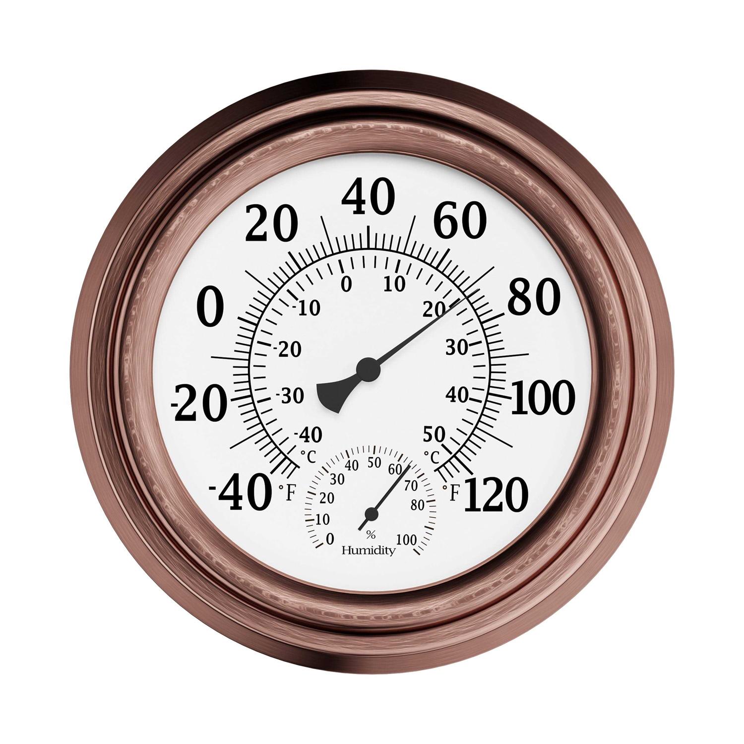 Pure Garden Wall Thermometer and Hygrometer - Cheap Fitting