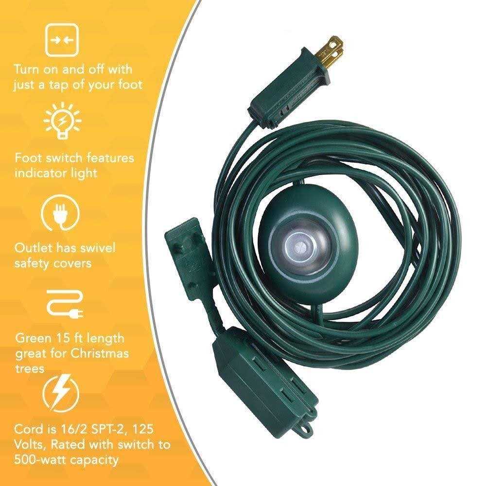 Woods Extension Cord with Lighted Foot Switch 10203 - Cheap Fitting