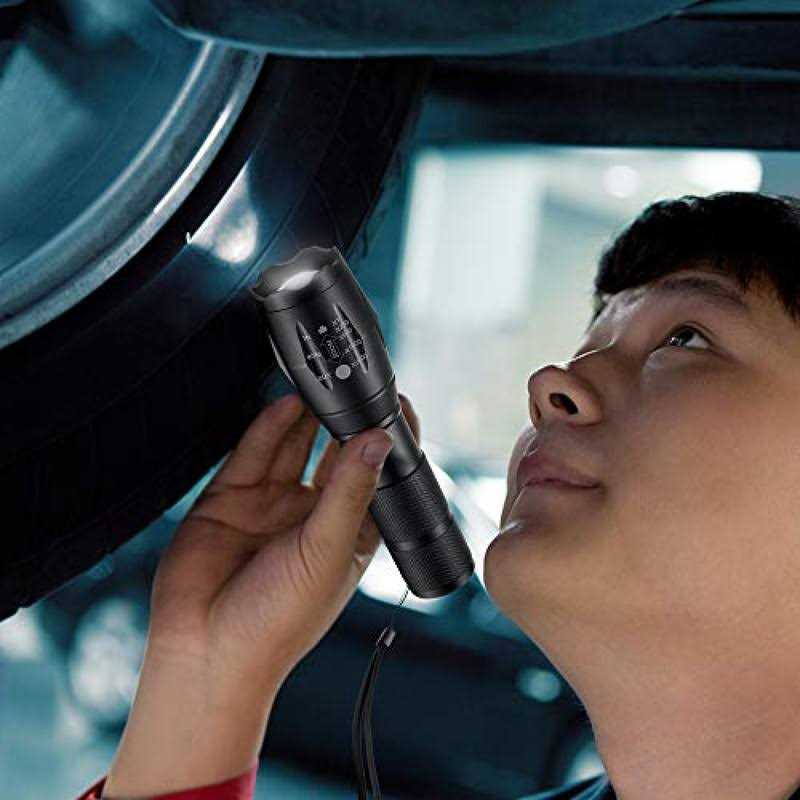 CSNDICE 35W Rechargeable Handheld Flashlights High Lumens Spotlight 9000 Lumens - Cheap Fitting