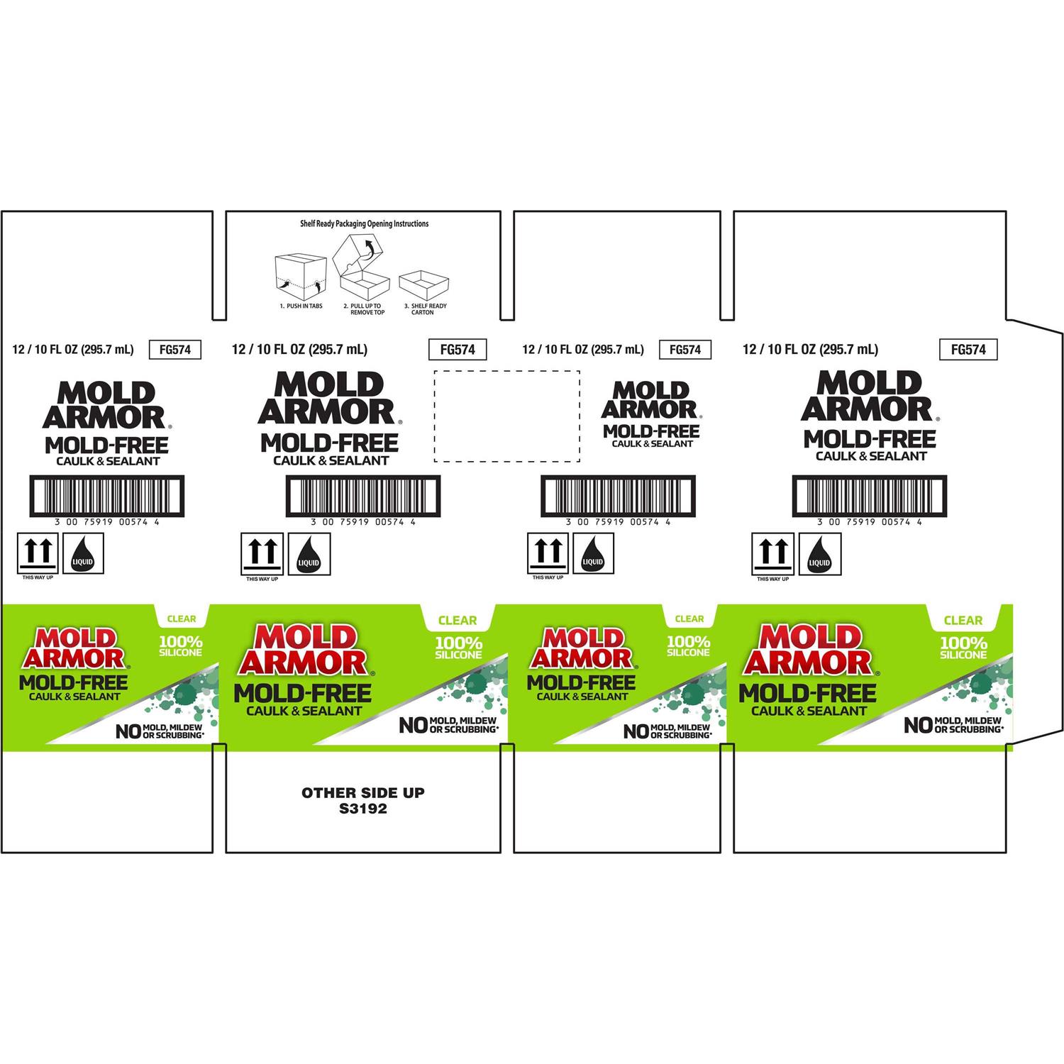 Mold Armor Clear Silicone Caulk - Cheap Fitting