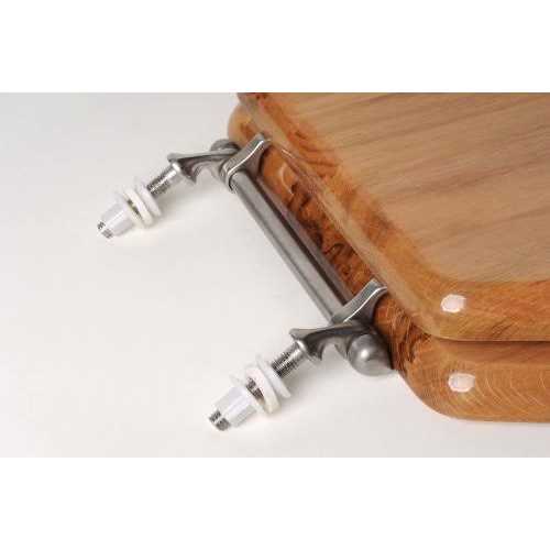 Elongated Designer Wood Toilet Seat Closed Front with Cover Comfort Seats - Cheap Fitting