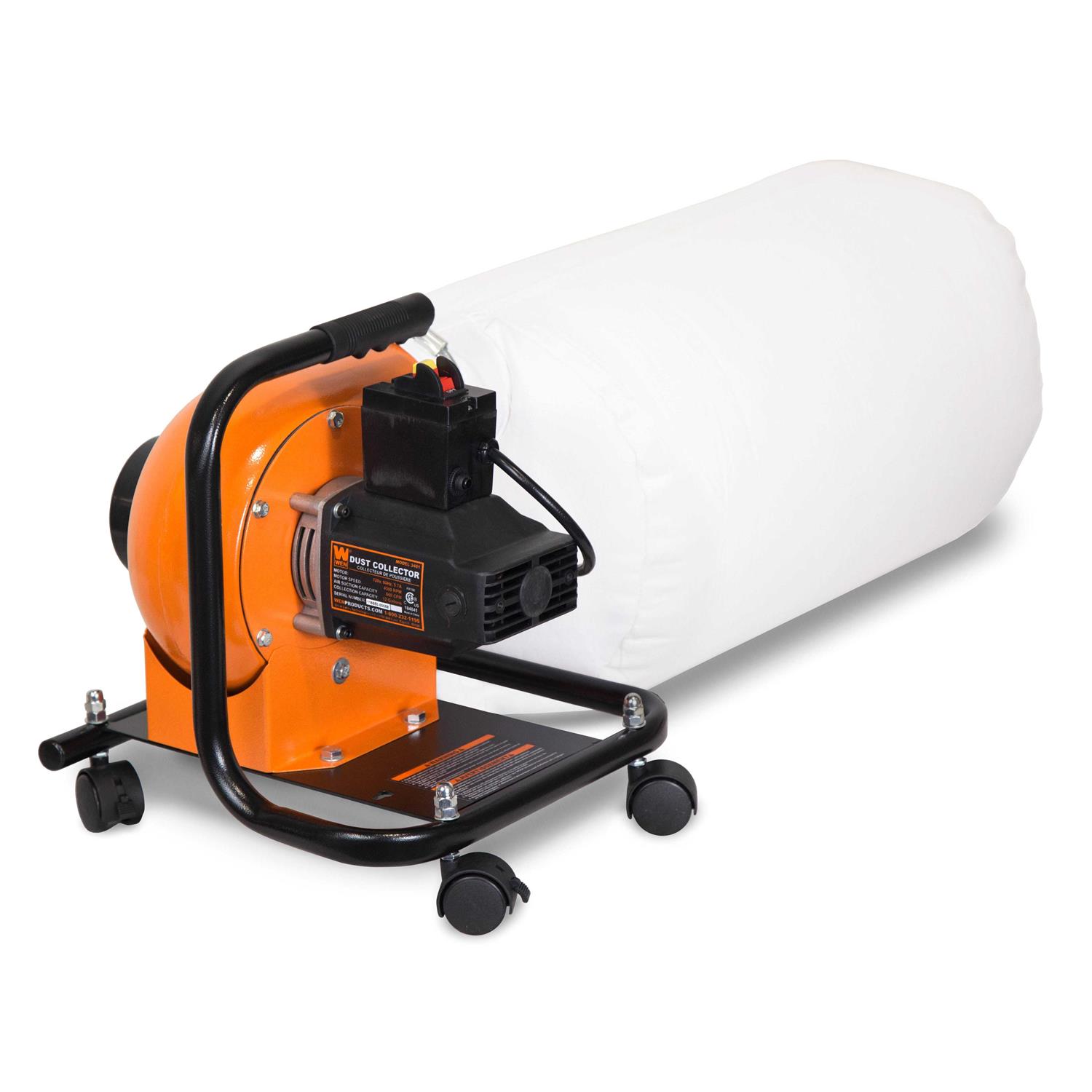 WEN 5.7-Amp 660 CFM Dust Collector with 12-Gallon Bag and Optional Wall Mount - Cheap Fitting