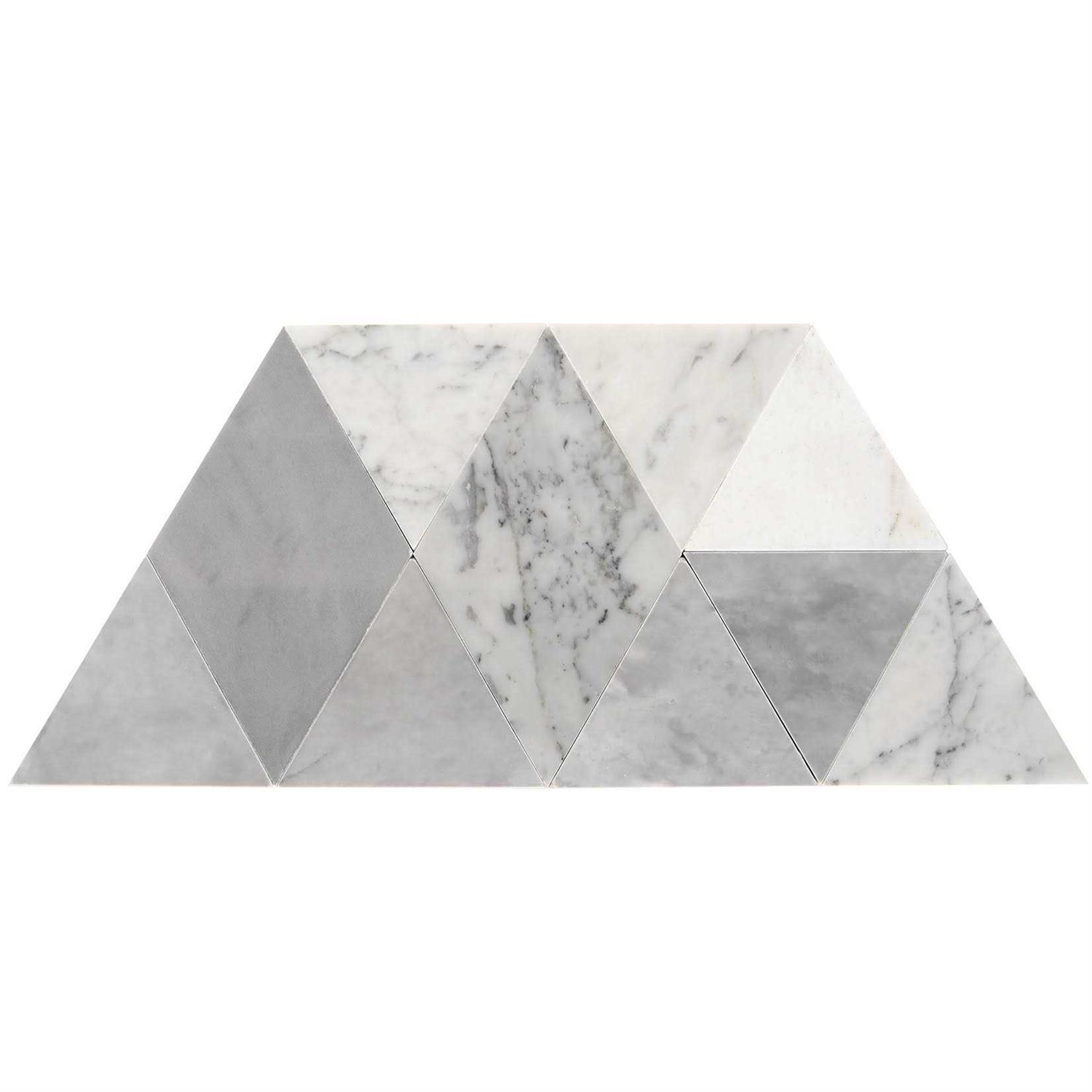 Ivy Hill Tile Prisma 13.5 in. x 7.75 in. Polished Marble Floor and Wall Tile - Cheap Fitting