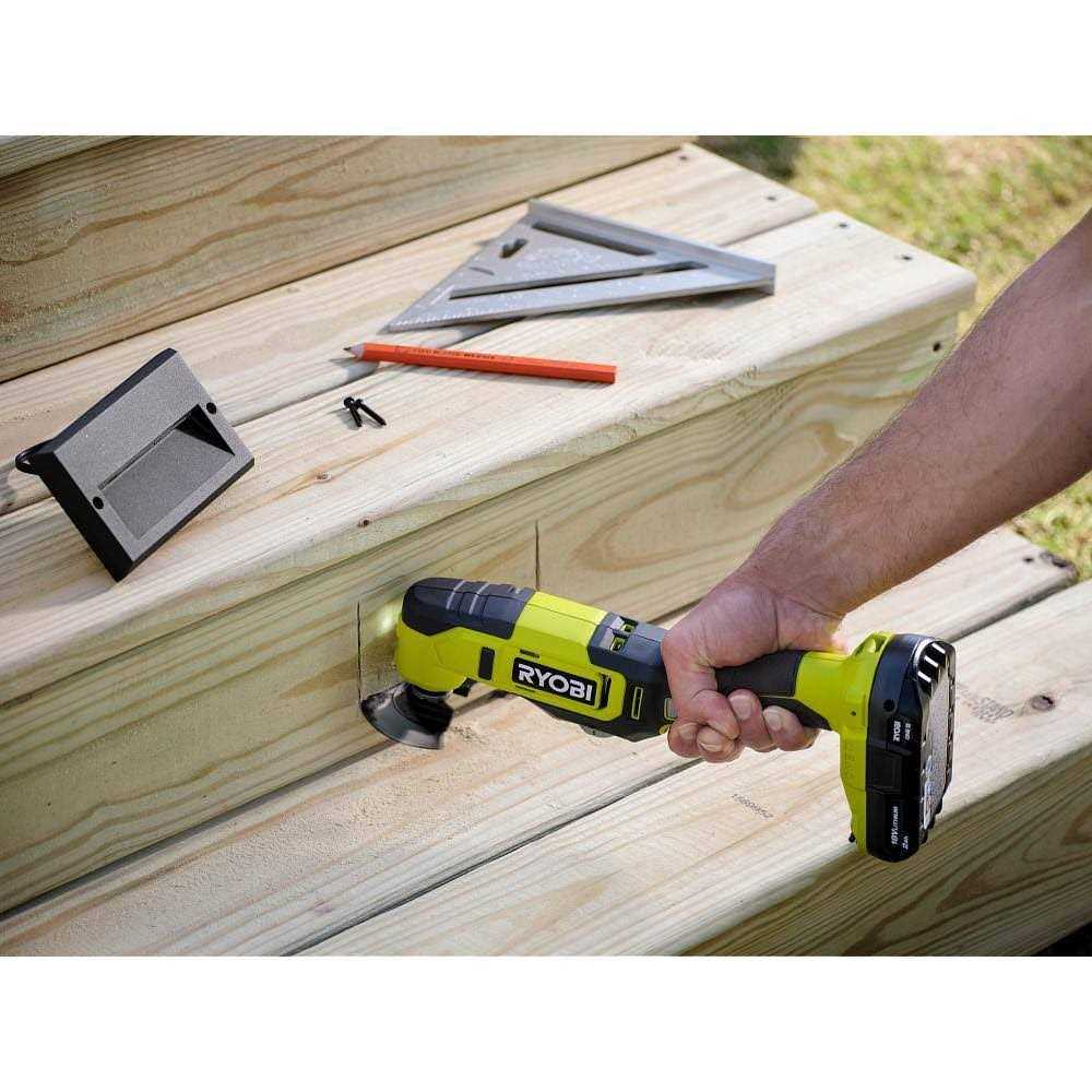 RYOBI ONE+ 18V Cordless Multi-Tool Kit with 2.0 Ah Battery, Charger, and 22-Piece Oscillating Blade Set - Cheap Fitting