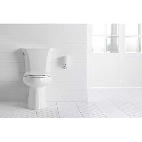 Kohler Toilet Highline Two-Piece Elongated Dual Flush Comfort Height – Less Seat White – K-3989-0 - Cheap Fitting