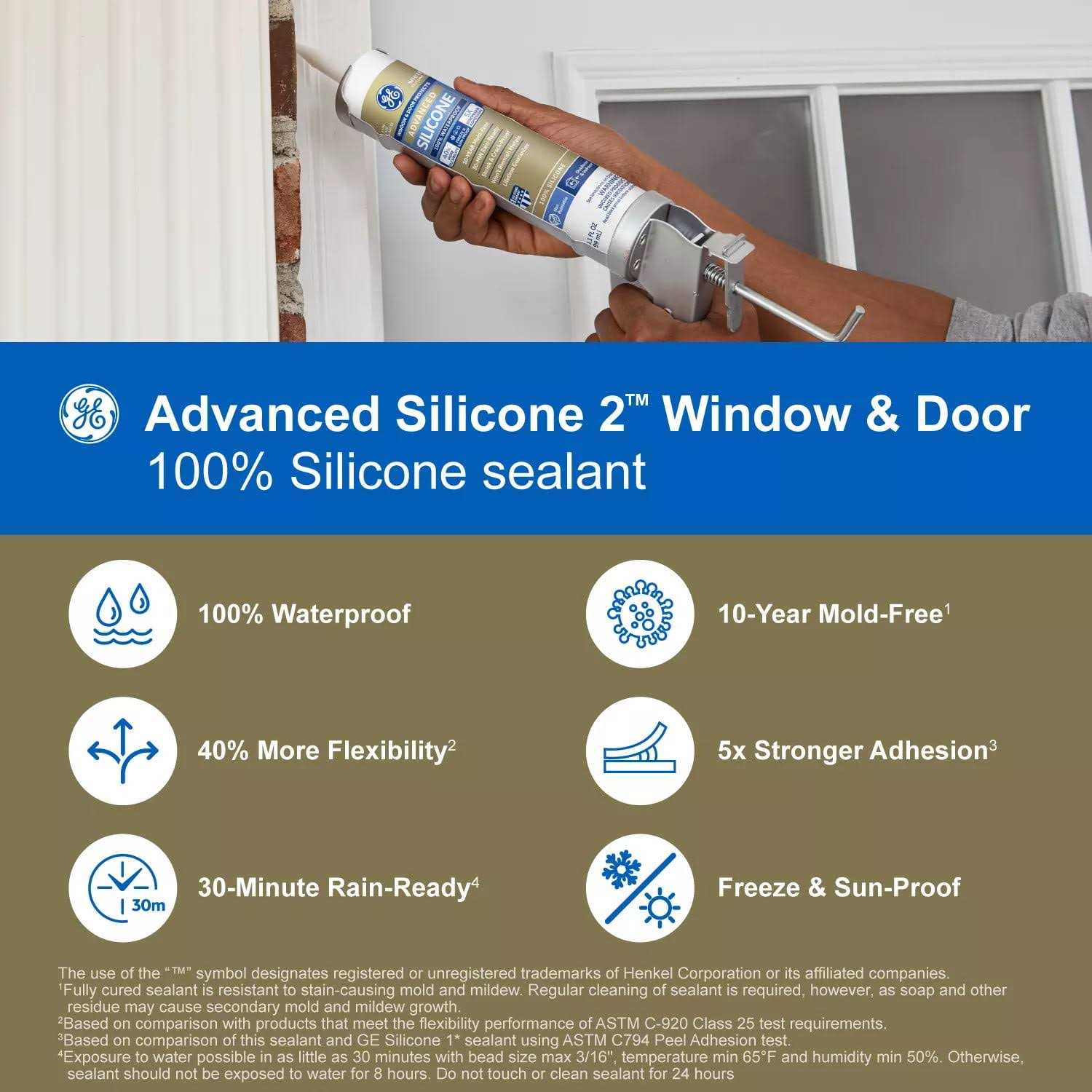 GE Advanced Silicone Window & Door Sealant - Cheap Fitting