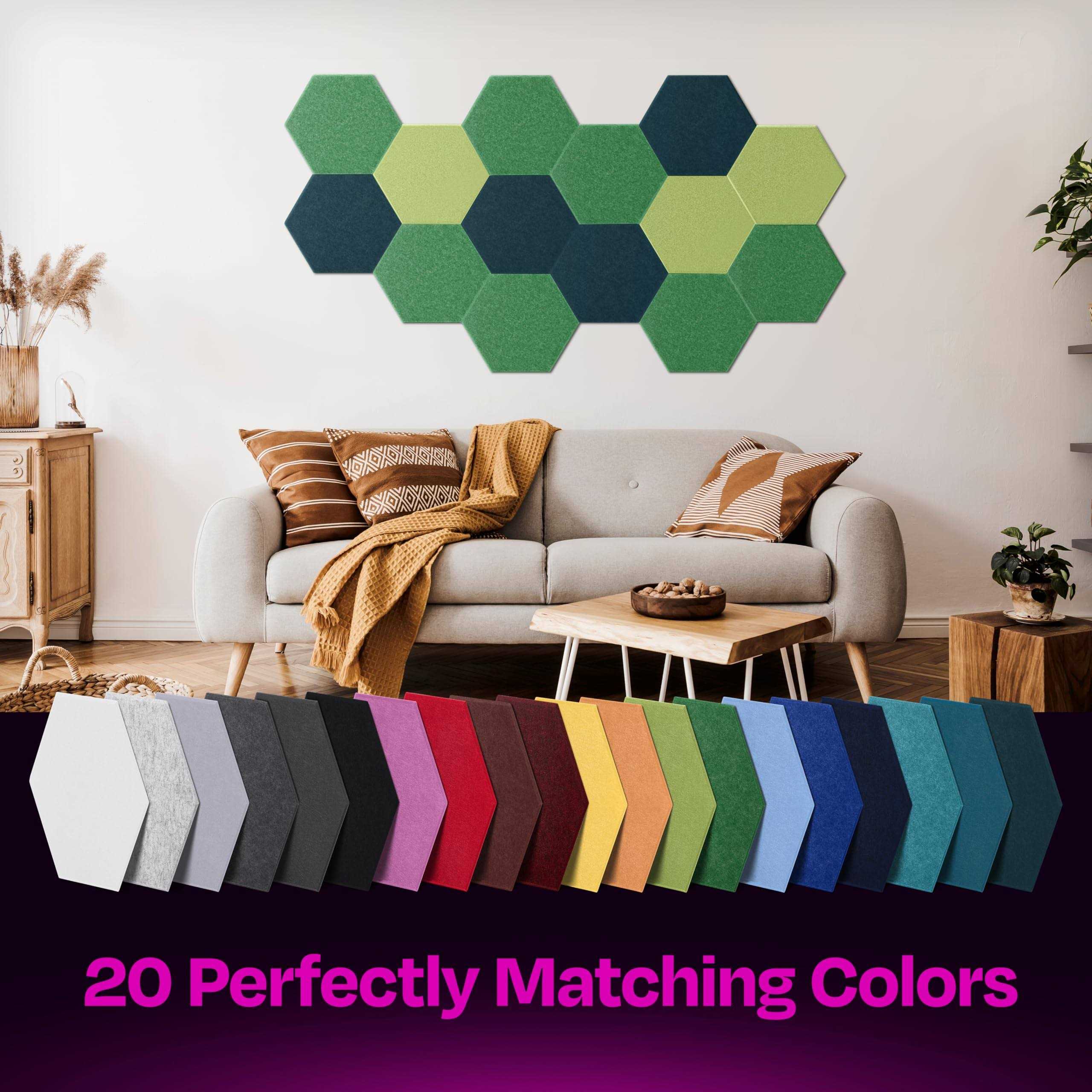 Ekkogo Acoustic Panels 12-Pack Soundproof Wall Panels 12′ X0.4” Sound Panels High Density Sound Dampening Panels - Cheap Fitting