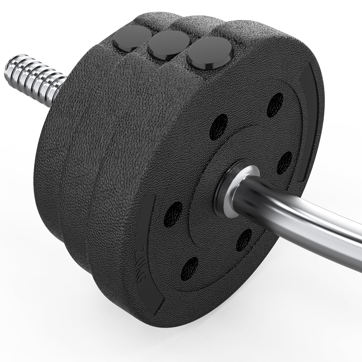 ARVAKOR 66LB 2 in 1 Adjustable Dumbbell Set with Connecting Rod, Lifting Dumbbells Used as Barbell for Whole Body Workouts, Black - Cheap Fitting