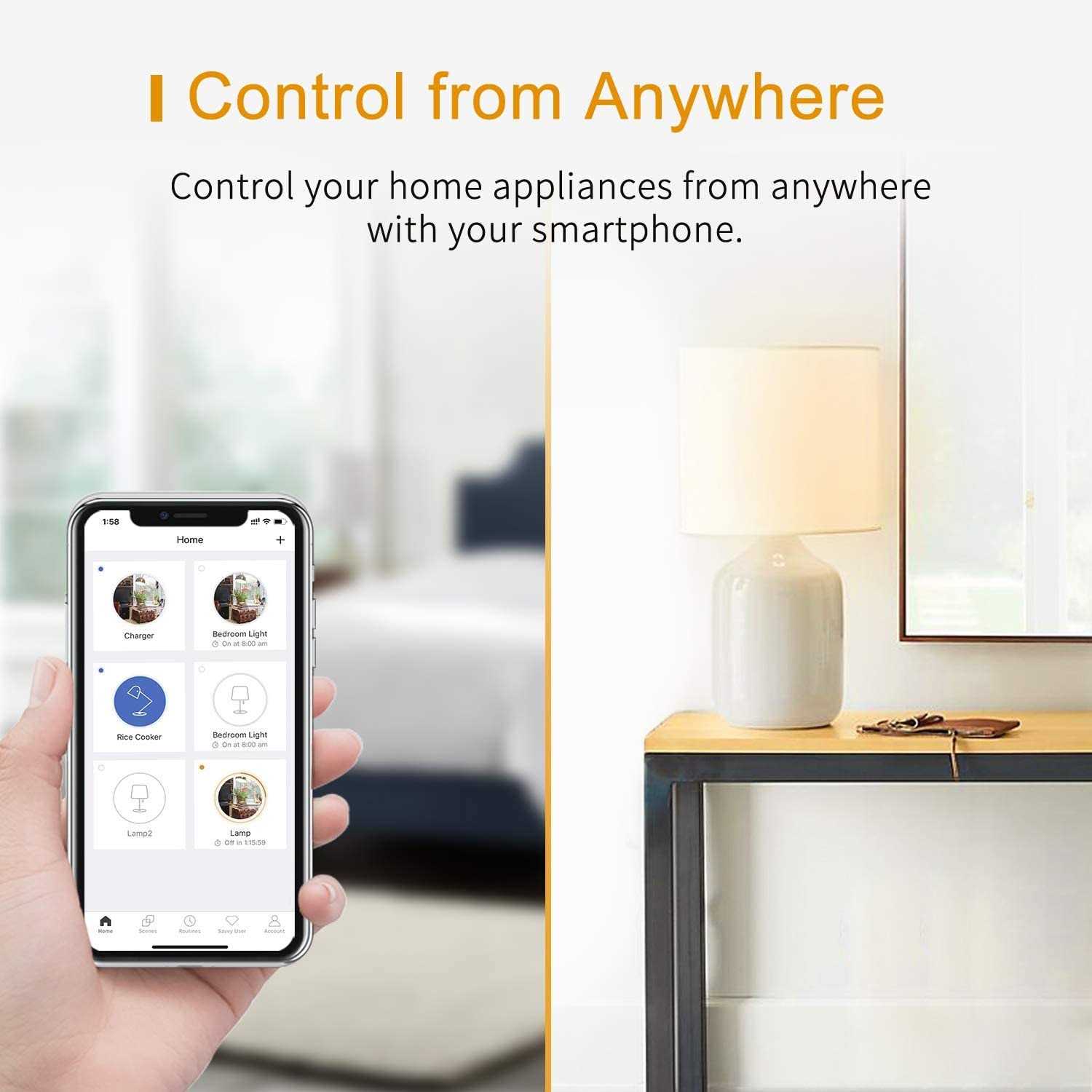Refoss Smart Plug WiFi Outlet Work with Apple HomeKit Siri Alexa Google Home - Cheap Fitting
